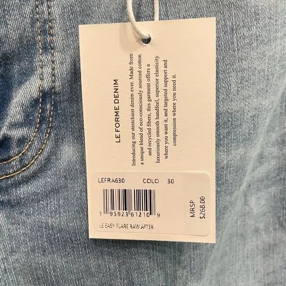 NWT Frame Le Easy High Rise Flare Leg Jeans - Size: 30